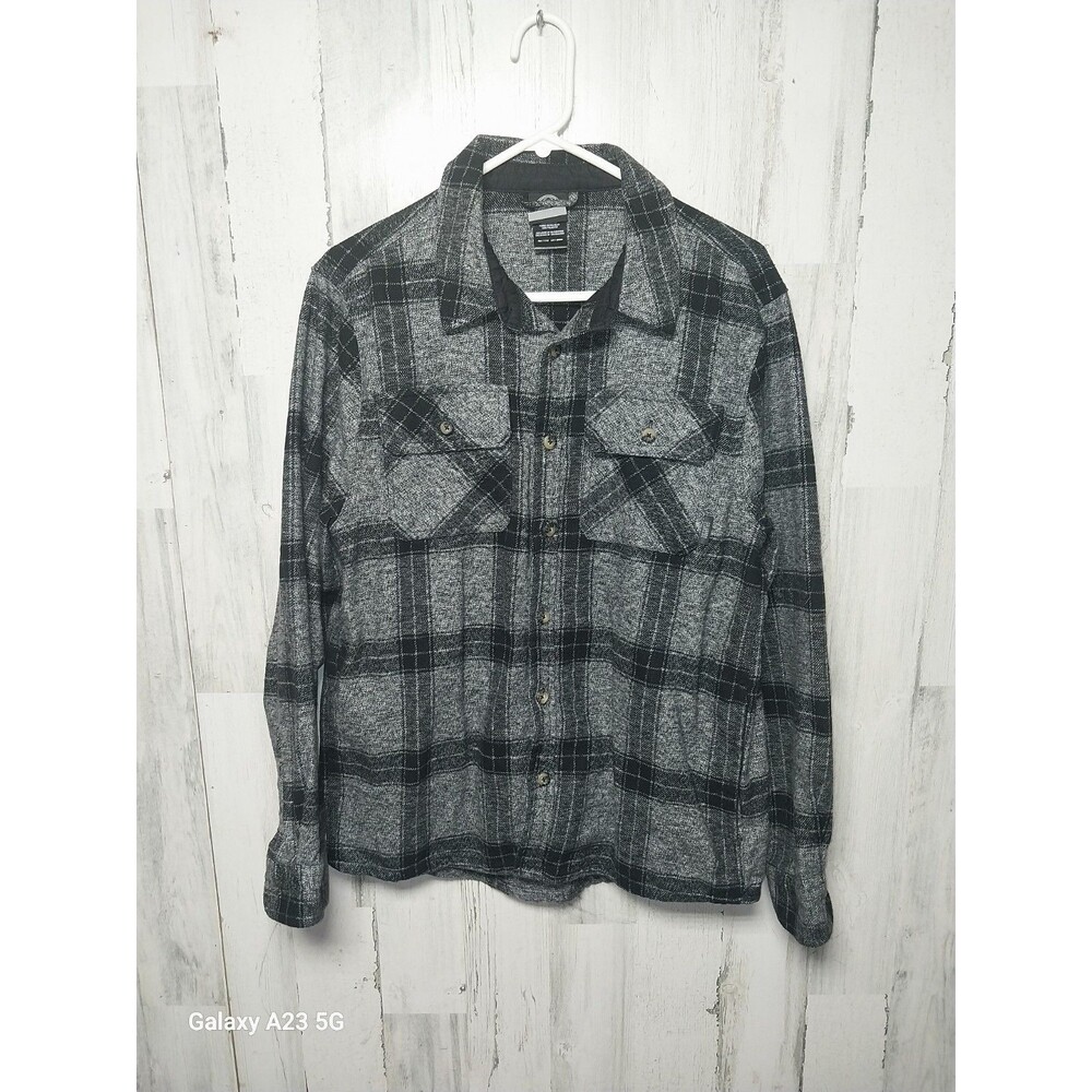 Colorado Clothing Men's Flannel Shirt Black Gray L Large